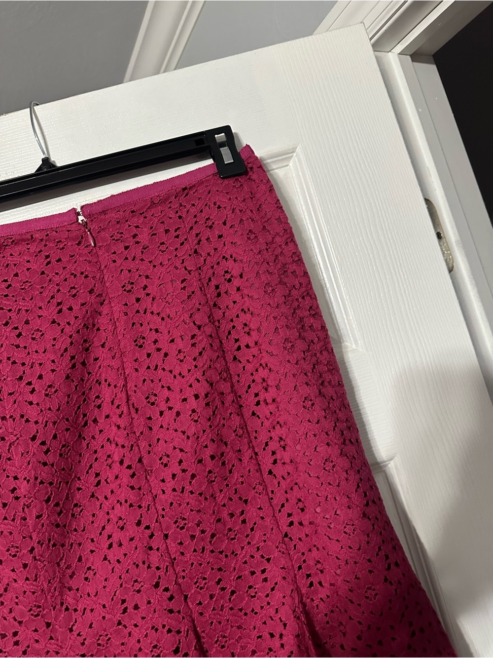 NWT Jones Wear Women’s Raspberry Lace Flare Skirt Size 4 - Picture 10 of 13
